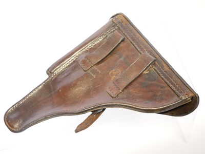 Lot 167 - WWI Luger PO8 Luger holster, dated 1916 and...