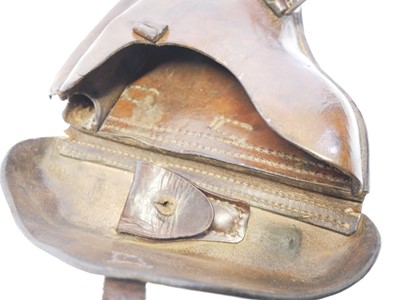 Lot 167 - WWI Luger PO8 Luger holster, dated 1916 and...