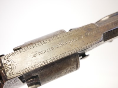 Lot 49 - Engraved .54 bore Tranter percussion revolver,...