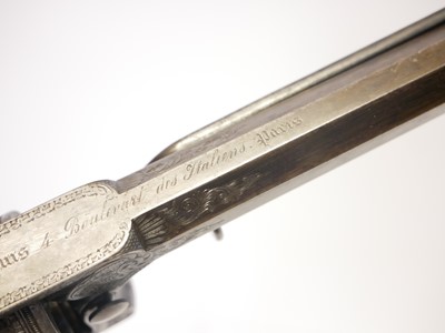 Lot 49 - Engraved .54 bore Tranter percussion revolver,...