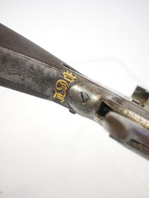 Lot 49 - Engraved .54 bore Tranter percussion revolver,...