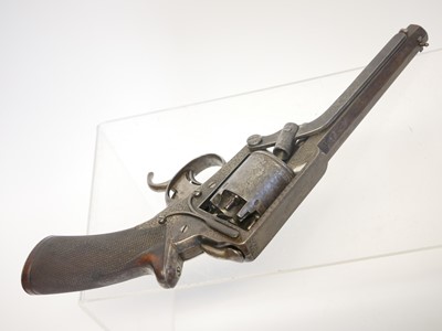 Lot 49 - Engraved .54 bore Tranter percussion revolver,...