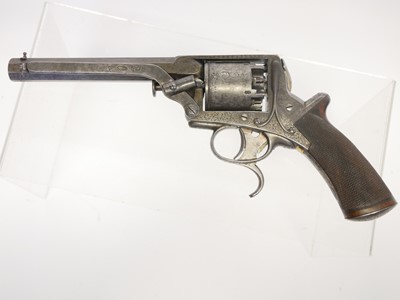 Lot 49 - Engraved .54 bore Tranter percussion revolver,...