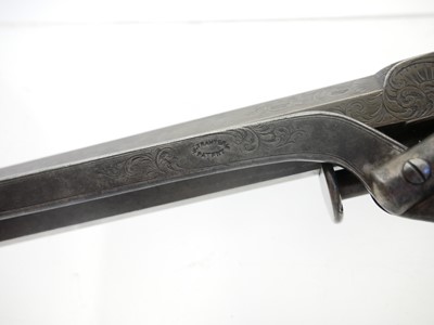 Lot 49 - Engraved .54 bore Tranter percussion revolver,...