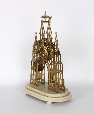 Lot An Impressive 19th Century 'Gothic Cathedral' Skeleton Clock