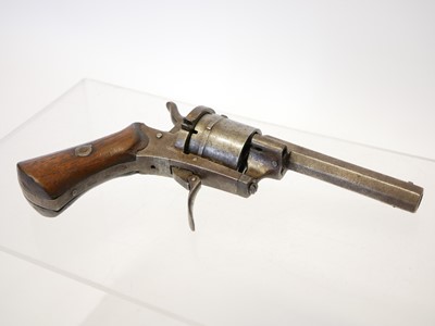 Lot 53 - Belgian 7mm pinfire revolver, 3.5inch...