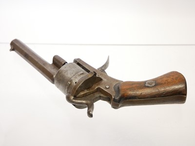 Lot 53 - Belgian 7mm pinfire revolver, 3.5inch...