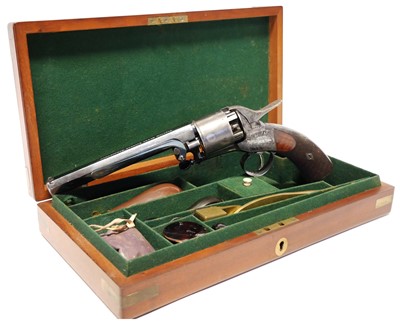 Lot 32 - Cased William Henry Fairfax / Webley Long Spur...