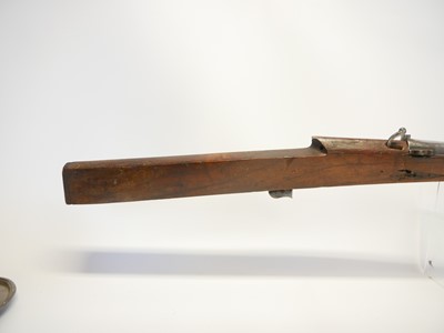 Lot 57 - Indian matchlock musket, approximately 20 bore,...