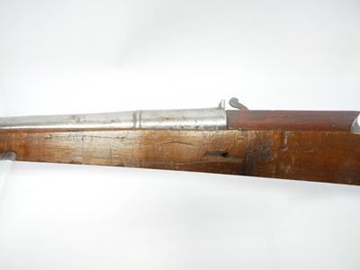 Lot 57 - Indian matchlock musket, approximately 20 bore,...