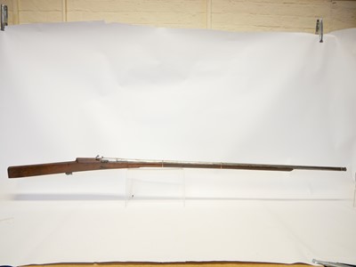Lot 57 - Indian matchlock musket, approximately 20 bore,...
