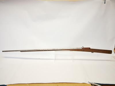 Lot 57 - Indian matchlock musket, approximately 20 bore,...