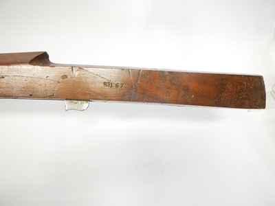 Lot 57 - Indian matchlock musket, approximately 20 bore,...
