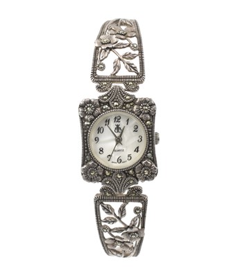 Lot 275 - A lady's sterling silver cocktail watch