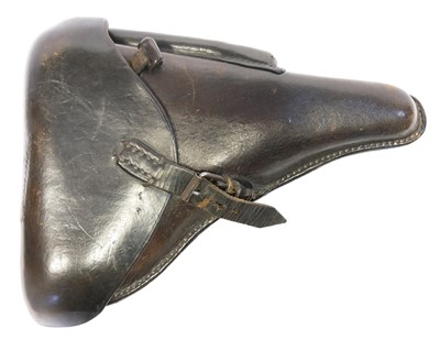 Lot WWII Luger PO8 holster, waffenamt marked and...