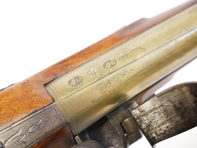 Lot 18 - Flintlock 24 bore pocket pistol by Tindall and...