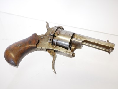 Lot 47 - German 8mm pinfire revolver, 2.5inch barrel...
