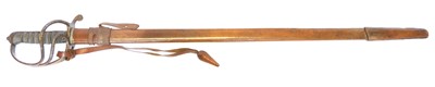 Lot 221 - 1822 pattern Officers' sword and scabbard,...