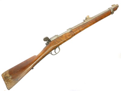 Lot 118 - Italian Carcarno type needlefire 12mm carbine,...
