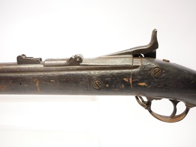 Lot 91 - US Trapdoor Springfield 50-70 rifle, 32inch...