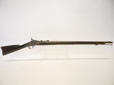 Lot 91 - US Trapdoor Springfield 50-70 rifle, 32inch...