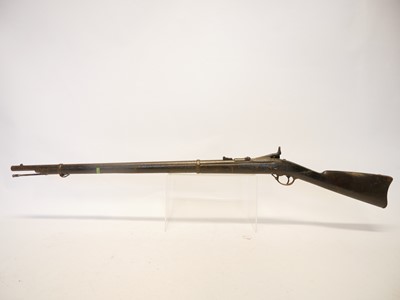 Lot 91 - US Trapdoor Springfield 50-70 rifle, 32inch...