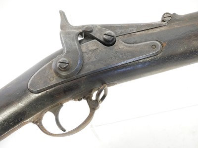 Lot 91 - US Trapdoor Springfield 50-70 rifle, 32inch...