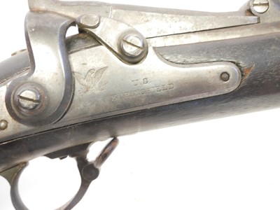 Lot 91 - US Trapdoor Springfield 50-70 rifle, 32inch...