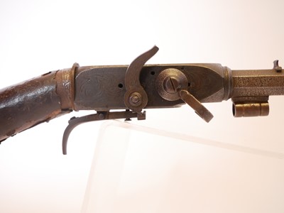Lot 70 - The major parts of an 80 bore air rifle,...