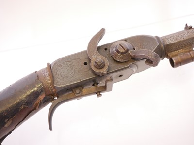 Lot 70 - The major parts of an 80 bore air rifle,...