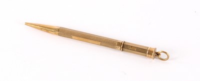 Lot A George V 9ct Yellow Gold "Everpoint" Pencil
