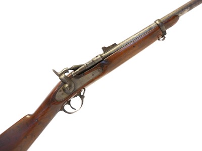 Lot 105 - Composite Snider .577 carbine, 20inch sighted...