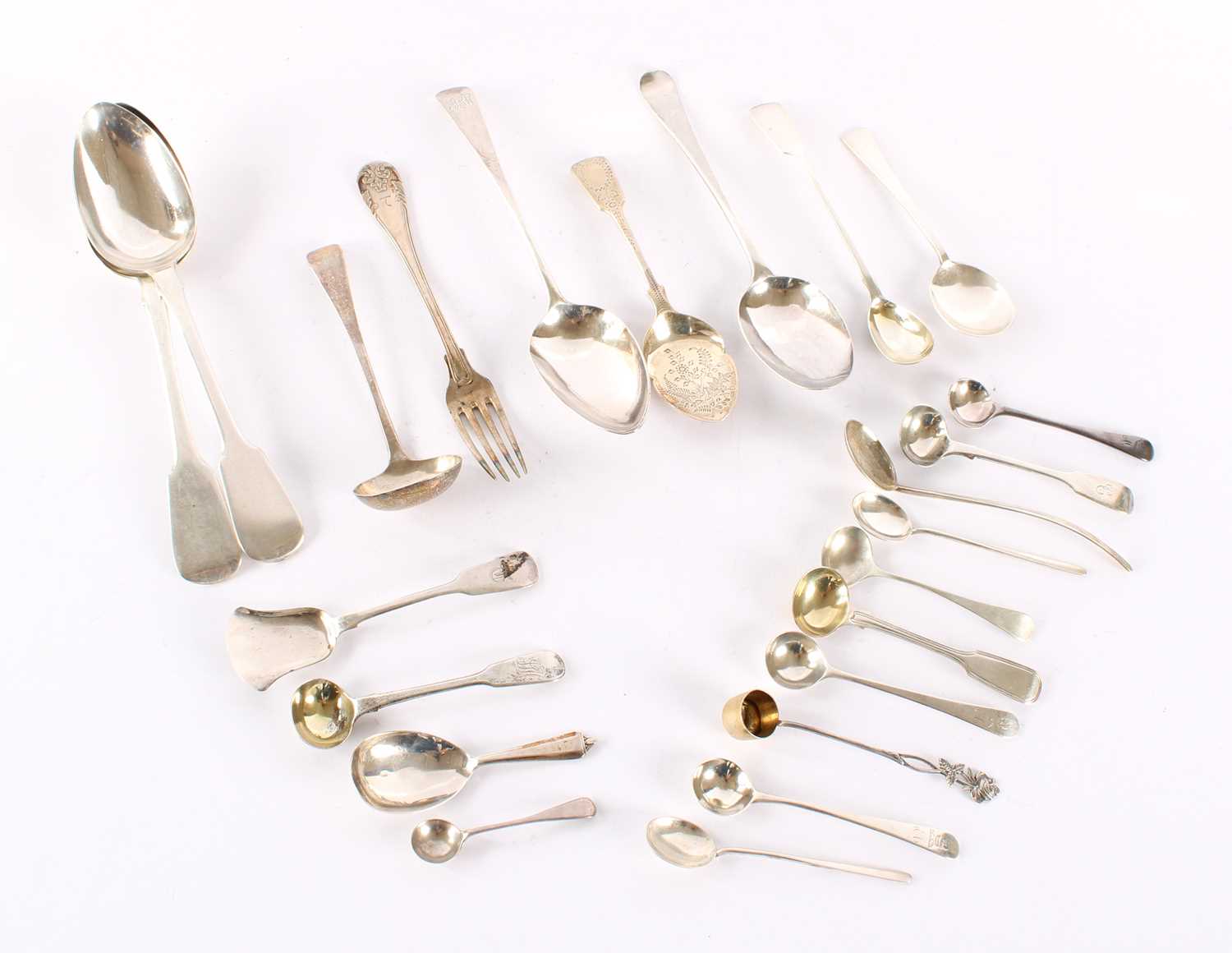 Lot 29 - A Collection of George III and Later Silver Cutlery