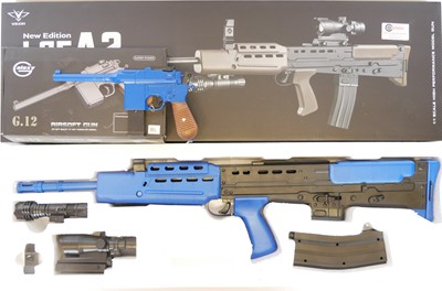 Lot 184 - Two boxed spring powered Airsoft BB guns, to...