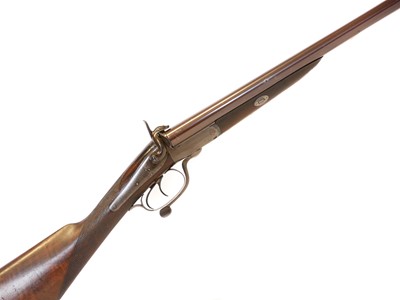 Lot 143 - H. Holland 12 bore pinfire side by side hammer...