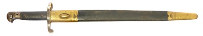 Lot 323 - 1887 pattern Martini Henry sword bayonet and...