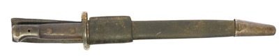Lot 324 - 1903 pattern Lee Enfield bayonet and scabbard,...