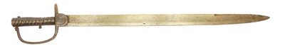 Lot 327 - Unusual Baker Rifle type bayonet, 22inch blade,...