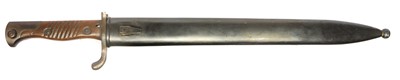 Lot 281 - German S.98 butcher bayonet and scabbard,...
