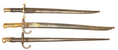 Lot 288 - Three bayonets, to include a Portuguese M.1886...