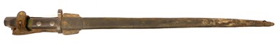 Lot 290 - Dutch m.1895 bayonet and scabbard, 19inch...