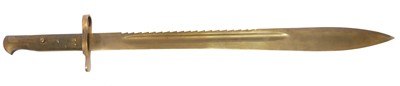 Lot 312 - Probably a reproduction, an Elcho bayonet,...