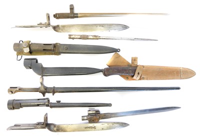 Lot 315 - Ten various bayonets, to include a Lee Enfield...