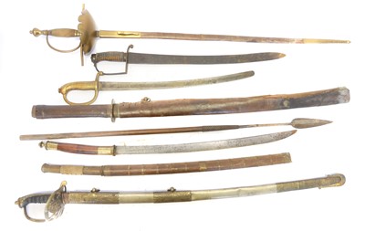 Lot 254 - Seven various swords for restoration,...