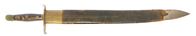 Lot 212 - 19th century sword and scabbard, 26.5inch...
