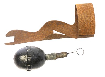 Lot 342 - WW1 hand grenade interest, an inert German...