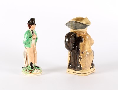 Lot An Early 19th Century Pratt-Type Staffordshire Pottery Toby Jug
