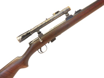 Lot Scoped LSA .22lr M.1907 Cadet bolt action...