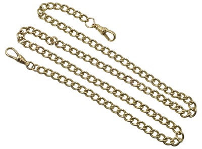 Lot 114 - A 9ct gold curb-link chain