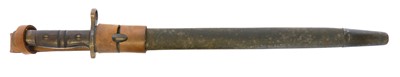 Lot P.1913 / P14 rifle bayonet and scabbard, the...